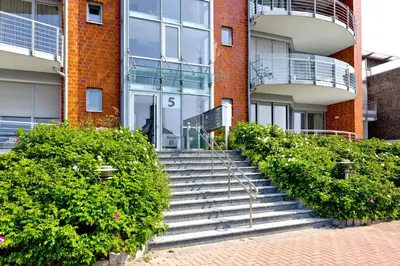 Das Gebäude in dem sich die Ferienwohnung befindet