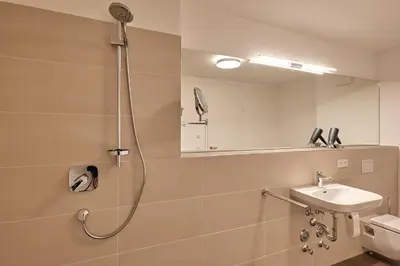 Ein Badezimmer in der Unterkunft Nordstrand, N101