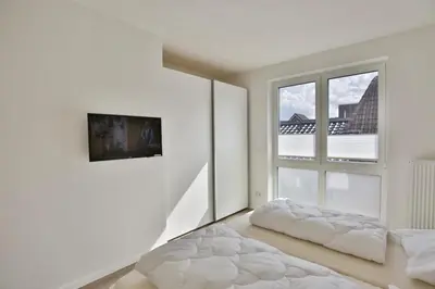 Ein Bett oder Betten in einem Zimmer der Unterkunft Meine See, MS8