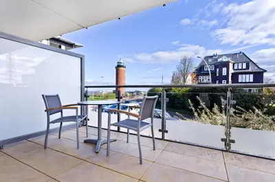Ein Balkon oder eine Terrasse in der Unterkunft Alte Liebe, RA111
