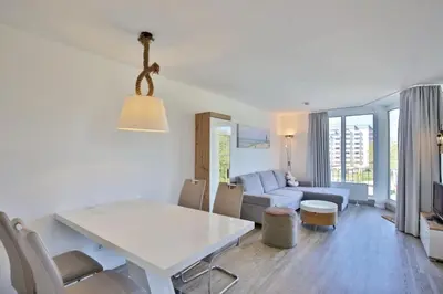 Ein Sitzbereich in der Unterkunft Hohe Worth, H302