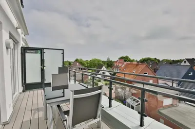 Ein Balkon oder eine Terrasse in der Unterkunft Admiralsgarten, AG15b