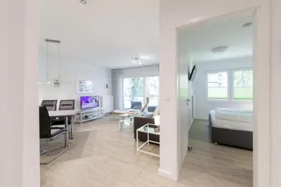 Ein Bett oder Betten in einem Zimmer der Unterkunft Admiralsgarten, AG5s