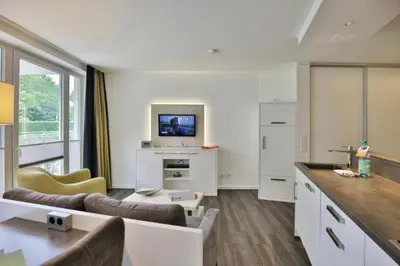 Küche/Küchenzeile in der Unterkunft Duhner Strandhus, S6