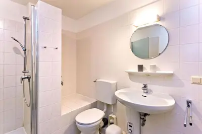 Ein Badezimmer in der Unterkunft Seemöwe, SM3