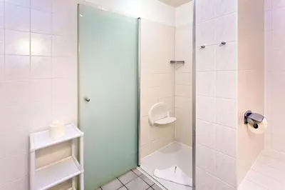 Ein Badezimmer in der Unterkunft Seemöwe, SM3