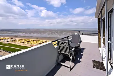 Ein allgemeiner Meerblick oder ein Meerblick von der Ferienwohnung aus