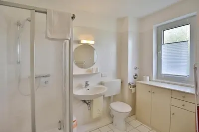 Ein Badezimmer in der Unterkunft Seemöwe, SM6