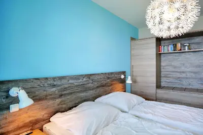 Ein Bett oder Betten in einem Zimmer der Unterkunft Döser Seedeich 7, SD14
