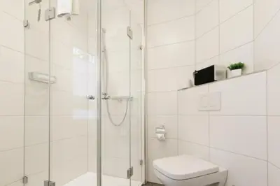 Ein Badezimmer in der Unterkunft Admiralsgarten, AG6s