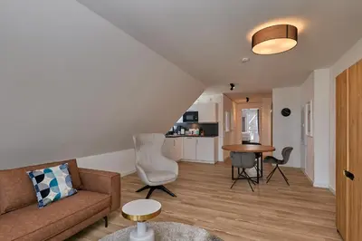 Küche/Küchenzeile in der Unterkunft Nordstrand, N302a
