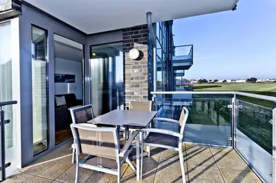 Ein Balkon oder eine Terrasse in der Unterkunft Alte Liebe, RA101