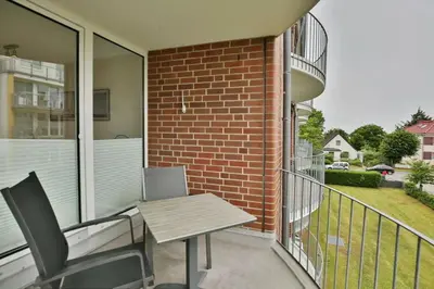 Ein Balkon oder eine Terrasse in der Unterkunft Hohe Worth, H209