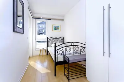 Ein Bett oder Betten in einem Zimmer der Unterkunft Am Seedeich 14, AS1