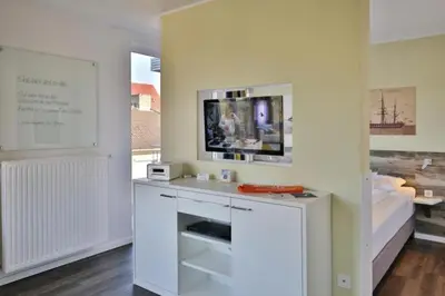 Küche/Küchenzeile in der Unterkunft Duhner Strandhus, S201