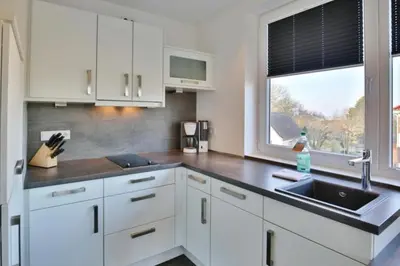 Küche/Küchenzeile in der Unterkunft Duhner Strandhus, S201