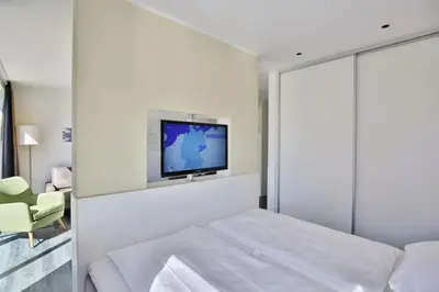 TV/Unterhaltungsangebot in der Unterkunft Duhner Strandhus, S113