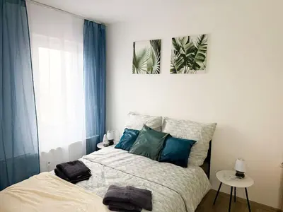 Ein Bett oder Betten in einem Zimmer der Unterkunft Apartments Brunsbüttel