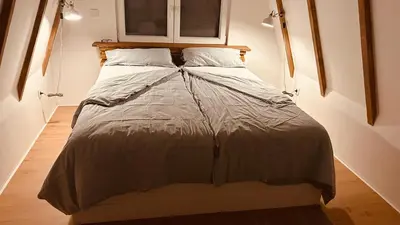Ein Bett oder Betten in einem Zimmer der Unterkunft Ferienhaus Nordsee Nest
