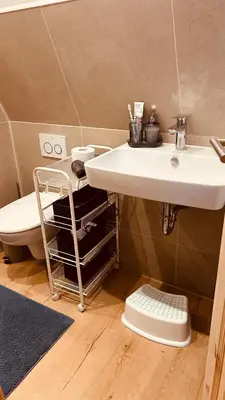 Ein Badezimmer in der Unterkunft Ferienhaus Nordsee Nest