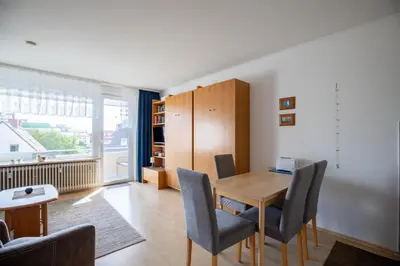 Ein Sitzbereich in der Unterkunft Haus Baltic, Whg 25