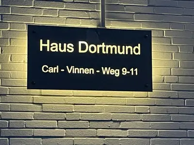 Ein Zertifikat, Auszeichnung, Logo oder anderes Dokument, das in der Unterkunft Haus Dortmund, Whg 18 ausgestellt ist