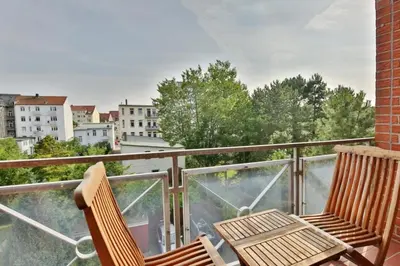 Blick auf einen Fluss in der Nähe der Ferienwohnung
