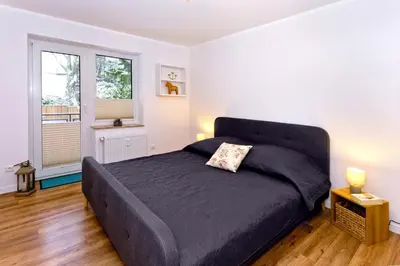 Ein Bett oder Betten in einem Zimmer der Unterkunft Am Seedeich 17, AS172
