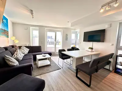 TV/Unterhaltungsangebot in der Unterkunft Ferienwohnung De Föhr