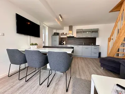 TV/Unterhaltungsangebot in der Unterkunft Ferienwohnung De Föhr