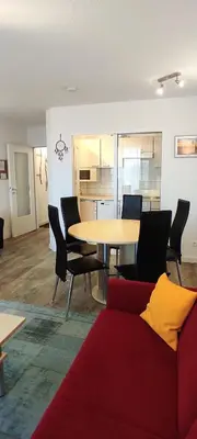 Küche/Küchenzeile in der Unterkunft Ferienwohnung De Brecker
