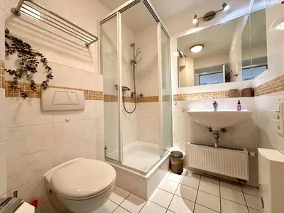 Ein Badezimmer in der Unterkunft Ferienwohnung de Tietsnik