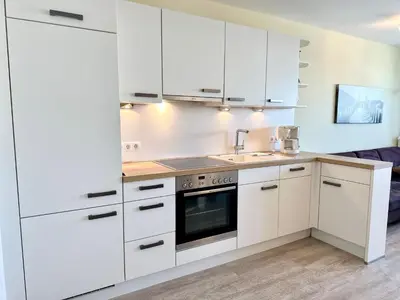 Küche/Küchenzeile in der Unterkunft Ferienwohnung De Eller