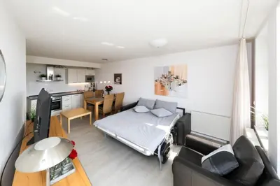 Küche/Küchenzeile in der Unterkunft Ferienwohnung De Üützepogg