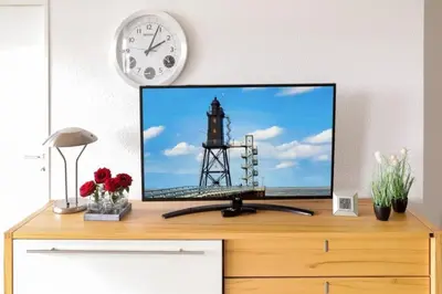 TV/Unterhaltungsangebot in der Unterkunft Ferienwohnung De Üützepogg
