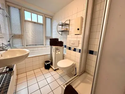 Ein Badezimmer in der Unterkunft Ferienwohnung Suite de Svaan