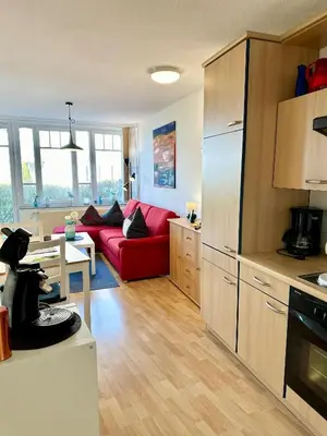 Küche/Küchenzeile in der Unterkunft Ferienwohnung De Ligger