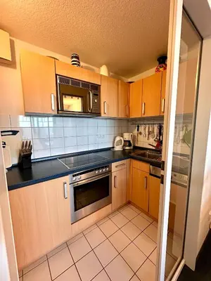Küche/Küchenzeile in der Unterkunft Ferienwohnung De Snieder