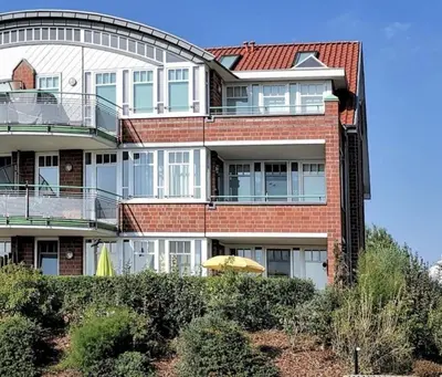 Das Gebäude in dem sich die Ferienwohnung befindet