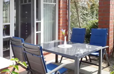 Ein Balkon oder eine Terrasse in der Unterkunft Ferienwohnung de Drift