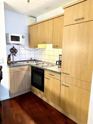 Küche/Küchenzeile in der Unterkunft Ferienwohnung De Tied 106