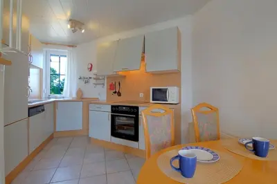 Küche/Küchenzeile in der Unterkunft STW24a Bungalow