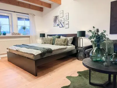 Ein Bett oder Betten in einem Zimmer der Unterkunft AD2-34 Achtern Diek