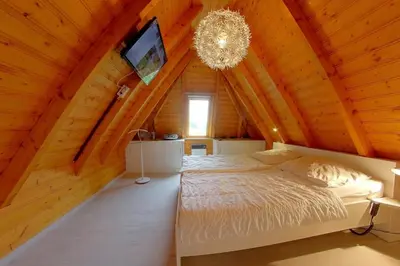 Ein Bett oder Betten in einem Zimmer der Unterkunft SV2 Knechtsand 18