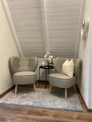 Ein Sitzbereich in der Unterkunft SV2 Robbenplate 18 Ferienhaus Robbe
