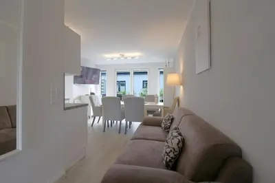 Ein Sitzbereich in der Unterkunft KW4a Haus Leni