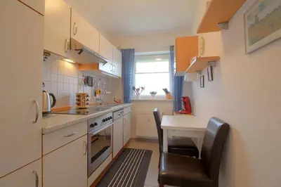 Küche/Küchenzeile in der Unterkunft MU32a Terrassenwohnung