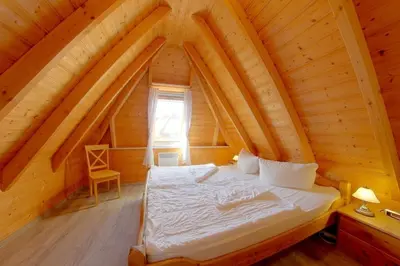 Ein Bett oder Betten in einem Zimmer der Unterkunft SV3 Westertill 9