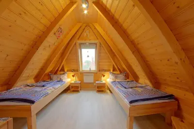 Ein Bett oder Betten in einem Zimmer der Unterkunft SV3 Hans Albers 19