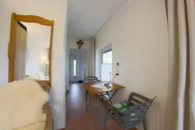 Ein Sitzbereich in der Unterkunft NS 6a Seestern Wremen